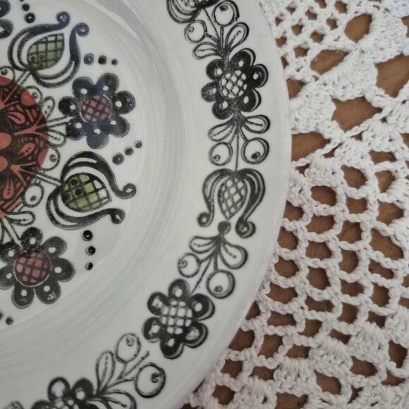 Vintage Broadhurst Kathie Winkle Small Dish & Bowl Set - Romany Pattern - Picture 9 of 10